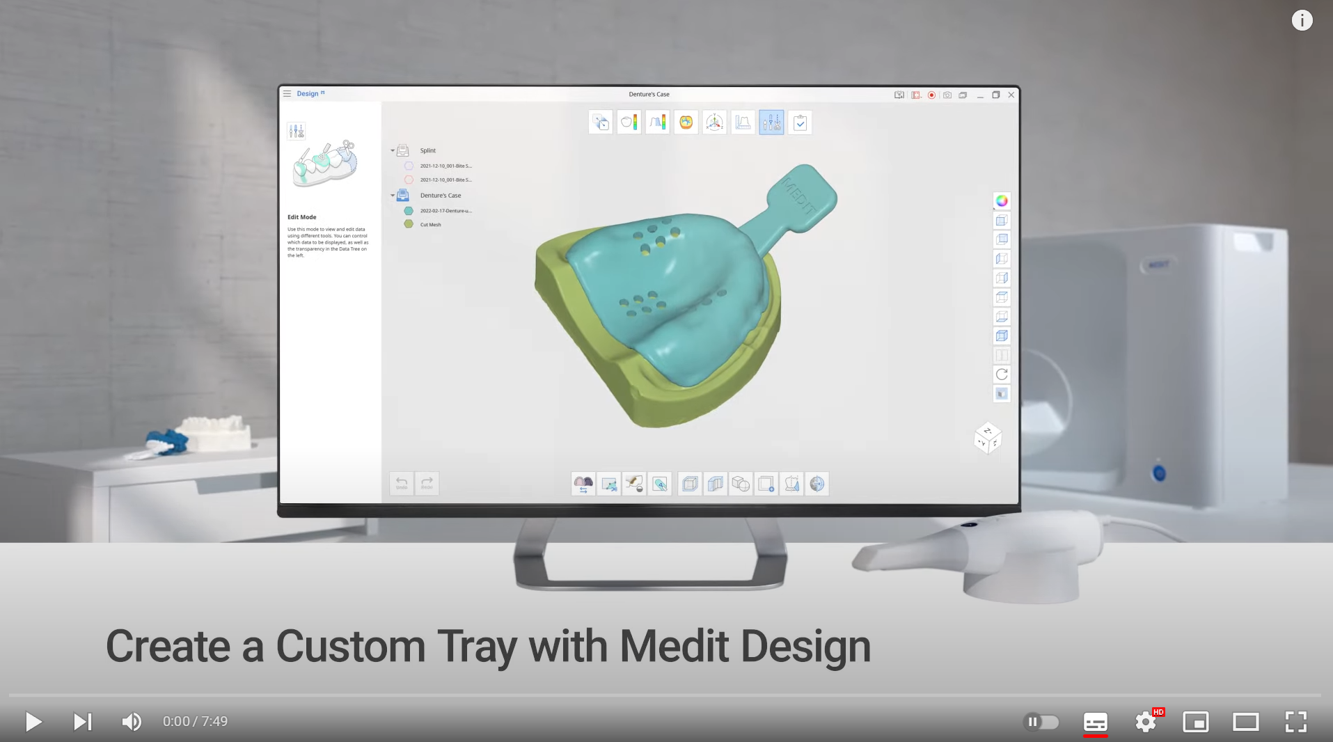 Create a Custom Tray with Medit Design