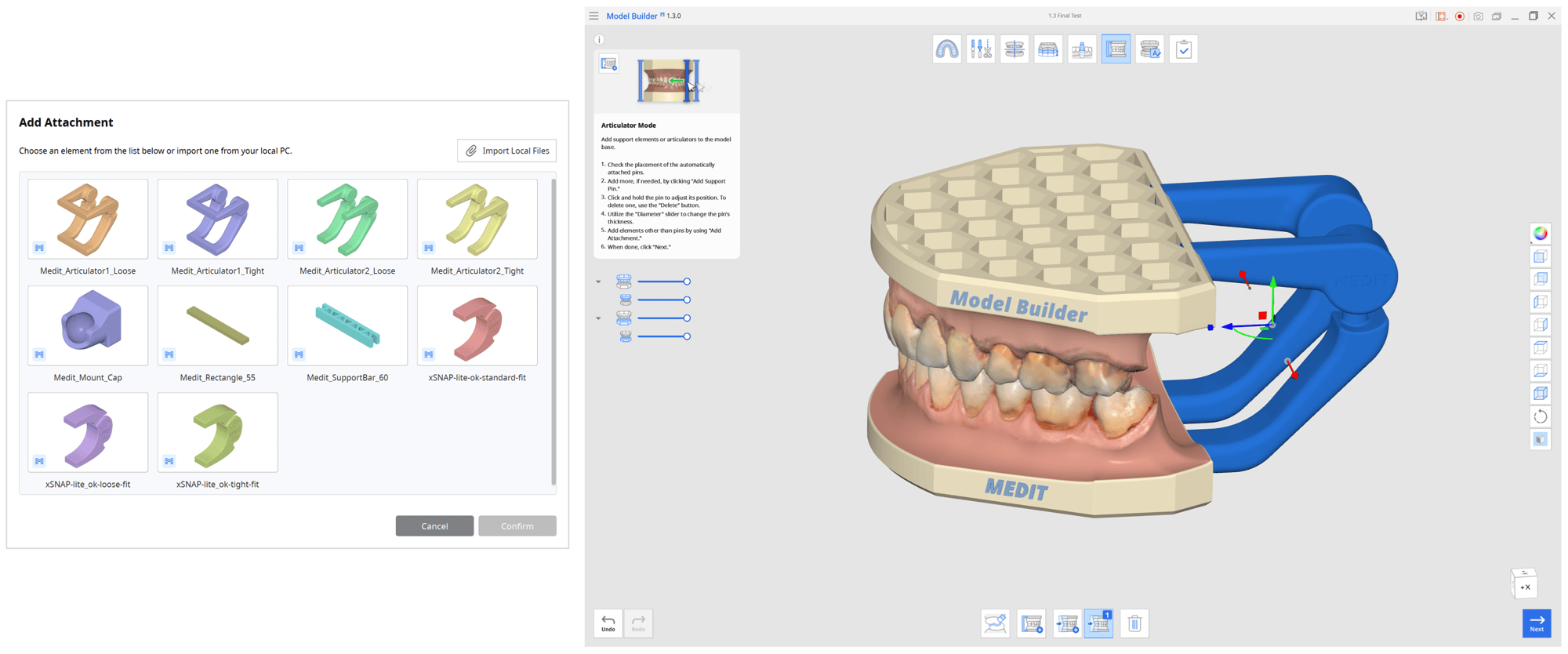 Aktualizacja Medit Model Builder